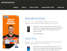 Tablet Screenshot of mymobile143.com